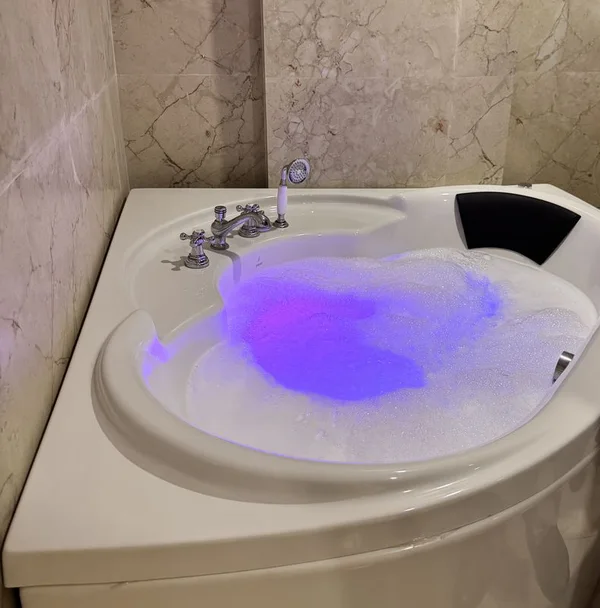 Jacuzzi in the hotel suite